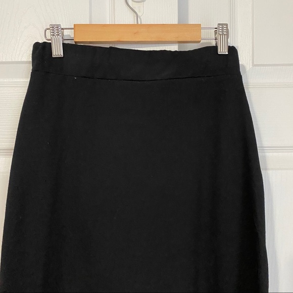 FREE PEOPLE FAUX WRAP ASYMMETRICAL BLACK SKIRT - Picture 8 of 12